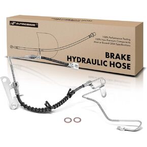 A-Premium Rear Driver Brake Hydraulic Hose Compatible with Select Chrysler and Dodge Models - Grand Caravan 2001-2002, Caravan 2003/2005-2007, Town & Country 2001-2002/2004