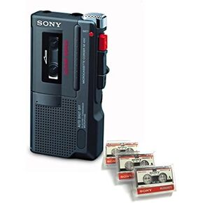 تم تجديد مسجل Sony M-450 MicroCassette بثلاثة أشرطة Microcassette جديدة (متجددة) in Kuwait