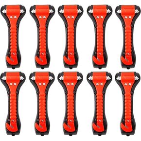 SINSEN Car Safety Hammer Set of 3 Emergency Escape Tool Auto Car Window Glass Hammer Breaker and Seat Belt Cutter Escape 2-in-1 for Family Rescue & Auto Emergency Escape Tools (3 PCS)