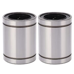 Hilitand 2Pcs LM40UU Linear Ball Approx 60mm OD 40mm ID Bearings Steel Low Noise High Speed Cylinder Linear Bearings
