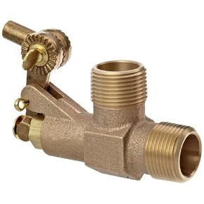 Robert Manufacturing - R400-3/8 R400 Series Bob Red Brass Float Valve, 3/8" NPT Male Inlet x 3/8" NPT Male Outlet, 13 gpm at 85 psi Pressure