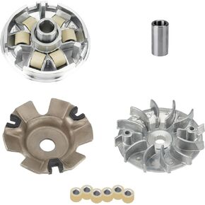 YOUXMOTO Complete Variator Kits for Gy6 125cc/150cc 152QMI/157QMJ Engine, Drive Wheel Assy Performance 14 Gram Rollers CVT Front Clutch for Scooter Atv and Go Kart