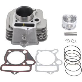 GOOFIT 52.4mm محرك الألومنيوم اسطوانة كبيرة تتحمل مع مجموعة المكبس وحشيات استبدال ليفان 125cc LF125 محركات أفقية الترابية حفرة الدراجة ATV
