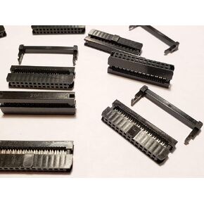 Connectors Pro 25-Pack 2X13 26 Pins 2mm Pitch 0.079" Dual Row IDC Socket, 26P 2.0mm MFC Connectors for 1mm Pitch Flat Ribbon Cable