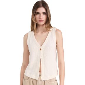 Madewell Women's Pointelle Single-Button Vest