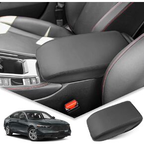 BIBIBO 2023 2024 Accord Center Console Cover for 2023 2024 Honda Accord LX/EX/Hybrid Sport/Hybrid EX-L/Hybrid Sport-L/Hybrid Touring Arm Rest Cover, 2024 Accord Armrest Cover Accessories (Black-a)