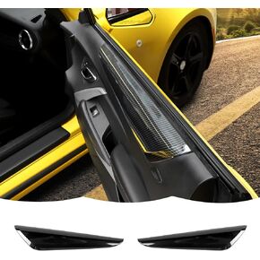 Interior Door Panel Armrest Trim Cover Decoration Interior Accessories for Chevrolet Camaro 2016-2022,Red