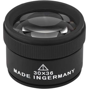 Eye Loupe Magnifier 30X, Professional Jewelry 30X Loupe Lens, Watchmaker Eye Magnifying Glass for Watch Repair, Optics Loupes Magnifier Loop for Stamp and Collection
