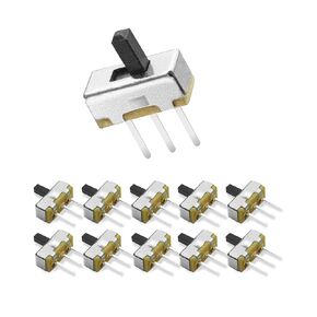 ON Off Switch, SPDT Micro Switch Mini Switches Small Slide Toggle 1p2t for PCB Arduino Breadboard Electronic Board Dip Miniature 3mm 70PCS GuuYebe