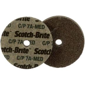 Scotch-Brite 08942 Cut and Polish Unitized Wheel, 8" x 1/4" x 3/4" 7A MED, 8" Diameter, Abrasive Grit, 5500 RPM (Pack of 8) in Saudi Arabia