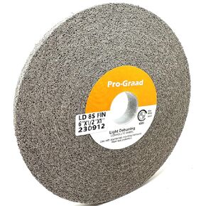 Light Deburring Wheel - 6" x 1/2" x 1" 7S Fine Grit - Silicon Carbide – Light Deburring, Finishing and Polishing Wheel – 01662 - Convolute - (1 Pack)