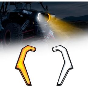 LDETXY Grille Fang Lights for RZR 1000 XP, Turn Signal Accent Lights Grill Signature Lamps for Polaris RZR XP 1000 2014-2018 /RZR 900 XC 900S 2015-2020 Accessories (2PCS)