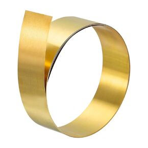 uxcell Brass Sheet Roll, 0.3x20x1000mm Brass Foil Roll Brass Strip Gold for Crafts, Electrical Repairs, Grounding