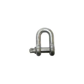 Indusco SH001IM05 Hot Dipped Drop Forged Galvanized Steel Screw Pin Chain Shackle, 17000 lbs Working Load Limit, 1" Size