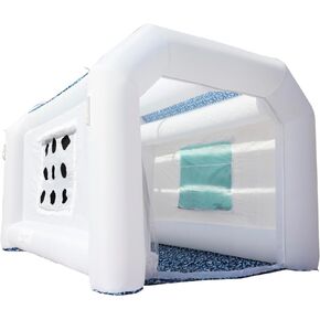 Xmaybang Inflatable Paint Booth 28x15x10Ft,with 2 Blowers，Portable Car Paint Booth with Filter System,for Professional Automotive Workstations Spray Booths