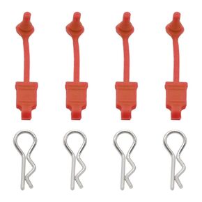 4X Red Arrma Body Clip Retainers for Arrma Infraction Arrma Granite Arrma Senton Arrma Karton Arrma Big Rock Arrma Felony Arrma Typhone Body Clips