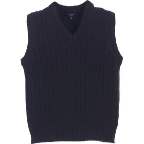 Gioberti Boy's 100% Cotton Soft V-Neck Cable Knit Sweater Vest