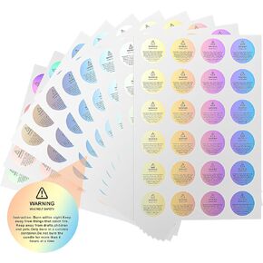 Candle Warning Labels, Candle Labels for Candle Making, 240Pcs Candle Warning Stickers Wax Melt Warning Labels Candle Stickers Warning Labels for Candle Making Candle Making Kit Candle Making Supplies