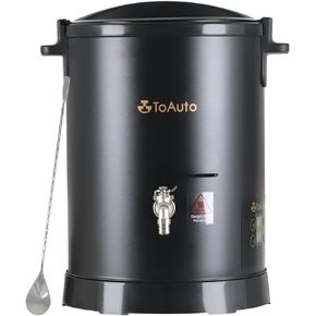TOAUTO WMF-6L جهاز إذابة الشمع الرقمي لصنع الشموع، وعاء ذوبان الشمع الكهربائي الكبير سهل الصب، جهاز ذوبان الشمع مع لوحة تحكم دقيقة في درجة الحرارة، لا يوجد انسداد|سهل التنظيف لإنتاج شمعة الصابون