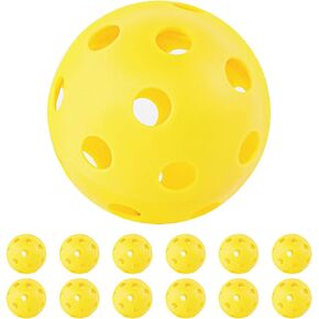 Plastic Baseballs 12 Pack Practice Balls 9 Inch Softball Training Baseballs for Hitting Pickleball Indoor Lightweight Hitting Baseball Batting Balls Outdoor