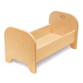 Environments Wooden Baby Doll 22"L x 12"W x 12"H Bed Play Furniture, Natural Finish, Fits up-to 22-Inch Doll, Preschool, Kids Toy (900402)