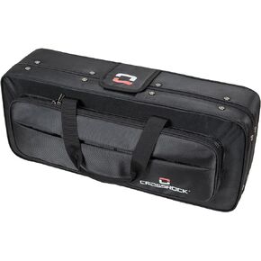 Crossrock Lightweight Foam Case fits Alto Saxophone-with Removable Shoulder Straps, Storage Compartment & External Pocket-Black(CRP200ASBK-R)