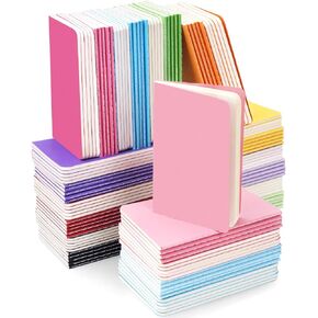 Gwybkq Small Lined Notebooks Bulk 120 Pack Mini Journal Pocket Notepads Set Colorful Cover books for Kids Children Students Bulk Gifts 3.5 x 5.5 Inches, 30 Sheets/60 Pages