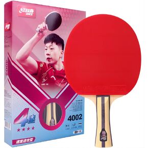 DHS Table Tennis Racket 4002, Ping Pong Paddle, Table Tennis Racquets - Shakehand with LANDSON Rubber Protector