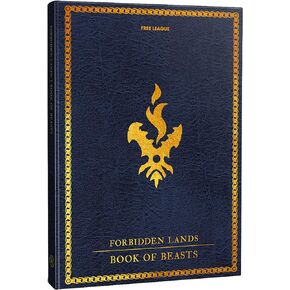 Free League Forbidden Lands: Book of Beasts - Hardcover Expansion RPG Book, Free League Publishing, A Beastiary You Can Play, Murderous Monsters & Lethal Encounters, Role Playing Game