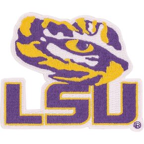 Desert Cactus LSU Patch Tigers Geaux Louisiana State University Embroidered Patches Applique Sew or Iron On Blazer Jacket Bag (Patch - Design B)