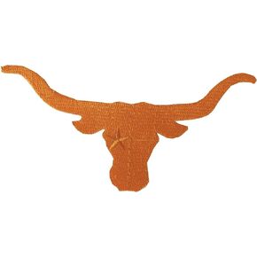 #1111S Texas Flag,Longhorns,Bull Embroidery Iron ON Applique Patch by ETDesign (Size 4 3/4"x2 1/2")
