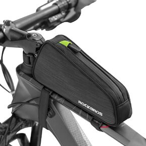 ROCKBROS Top Tube Bike Bag Bike Frame Bag Bicycle Bag Bike Pouch Pack Cycling Accessories for Road Mountain Bike Compatible with iPhone 11 XS Max XR Fit 6.5"