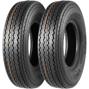 MaxAuto Set of 2 4.80-8 Highway Boat Motorcycle Trailer Tires 4.80x8 6PR Load Range C, Tubeless