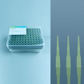 VISOSCI Disposable Racked 50uL Sterile Filter Tips DNA/RNA Free Pipette Tips with Filter 96 Hole Per Box in Rack for Micropipette