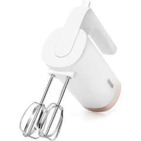 Tumidy Cordless Hand Mixer, 3 Speed Rechargeable Hand Mixers Electric, Type-C Charging Cable Dual-head Whisk for Whipping Mixing Egg, Cake Dough, Mashed Potatoes and More