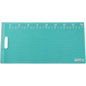 14 * 28 inch Measurable NonSlip Fish Fillet Mat Heavy Duty Rollable Fish Bait Cutting Board for Filleting, Cutting, Cleaning No Need Fish Grippers Large Size Fish Cleaning Mat (Black)
