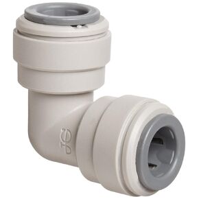 John Guest Acetal Copolymer Tube Fitting, Union Elbow, 1/4" Tube OD (Pack of 10)