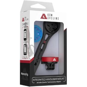 KOM Cycling Integrated Handlebar Mount Wahoo Mount for Integrated Handlebars Made with CNC Alumninumn fits Bars Such as Shimano, FSA, Canyon, Ritchey, and Many Others! (Mount with GoPro Adapter)