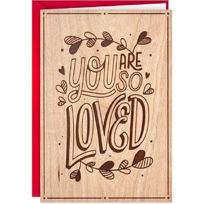 Hallmark Signature Wood Valentines Day Card for Husband, Wife, Boyfriend, Girlfriend (Love Our Life Together) Anniversary Card, Love Card