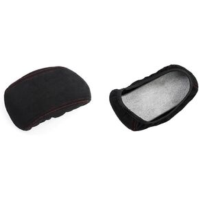 JUIVEEL 1 Piece Memory Foam Car Armrest Cushion Pad Center Console Armrest Cover Cushion Compatible with Hyundai Veloster JS N line 2019-2022 Accessories(Black Covering with Blue Line Stitches)