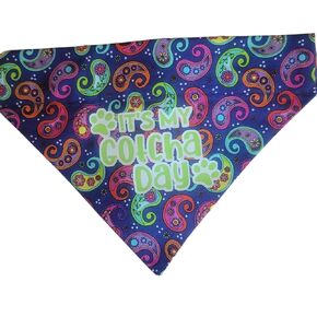 Gotcha Day Over the Collar Dog Bandana That Slips onto Their Existing Collar Size (X-Small)