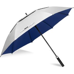 ZOMAKE 50"/54"/62"/68" Large Golf Umbrella UV Protection, Automatic Double Canopy Vented Golf Umbrellas Oversize for Rain Windproof Sun Blocking Push Cart for Men Women