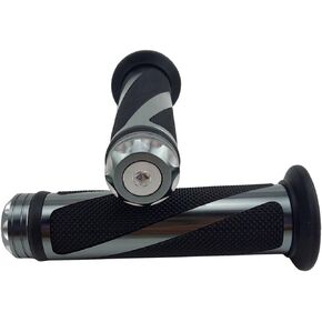 OKSTNO Universal Motorcycle Rubber Gel Handlebar Hand Grips for 7/8" Bar End Handle Bars Sports Bikes