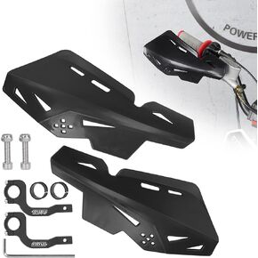 RUTU Dirt Bike Handguards 7/8 Inch 22mm,Motorcycle Handguards with CNC Bracket Pair Fit for Dirt Pit Bikes, Motocross, ATV, CRF KLX KX LTR TRX SX SXF EXC XCW Grizzly,Scooter,Hawk 250 - Red