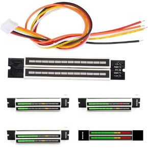 DIY Dual 12 Level Stereo Indicator Audio Spectrum Display with AGC Mode, Adjustable Light Speed Level Meter Board Module Electronic Kits