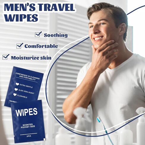 500 قطعة من لوبير، مناديل مبللة ملفوفة بشكل فردي وقابلة للتنظيف، مناديل غير معطرة، مناديل مبللة للسفر، مناديل مبللة بالصبار للنساء والرجال والبالغين، الجسم، تنظيف الوجه واليد، الحمام، الاستخدام اليومي in Kuwait