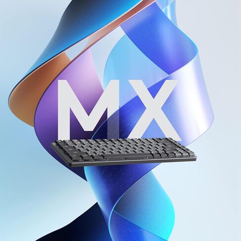 لوحة مفاتيح Logitech MX الميكانيكية الصغيرة اللاسلكية المضيئة، مفاتيح Clicky، إضاءة خلفية، بلوتوث، USB-C، macOS، Windows، Linux، iOS، Android، معدن (متجدد) in Saudi Arabia