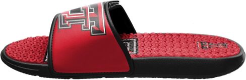 FOCO Texas Tech Red Raiders NCAA Mens Colorblock Big Logo Gel Slides - L in Saudi Arabia