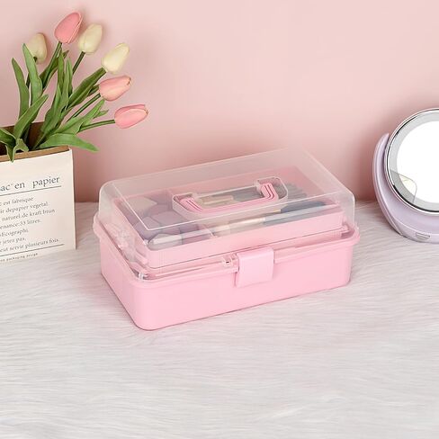 BTSKY 3-Layer Plastic Dividing Storage Box Craft Organizer and Storage in Kuwait