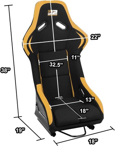 ‎J2 Engineering J2-RS-001-BL Pair of Universal Fixed Position Bucket Racing Seat w/Side Mount Brackets & Sliders for 4 or 5 point Harness, Black/Blue in Saudi Arabia